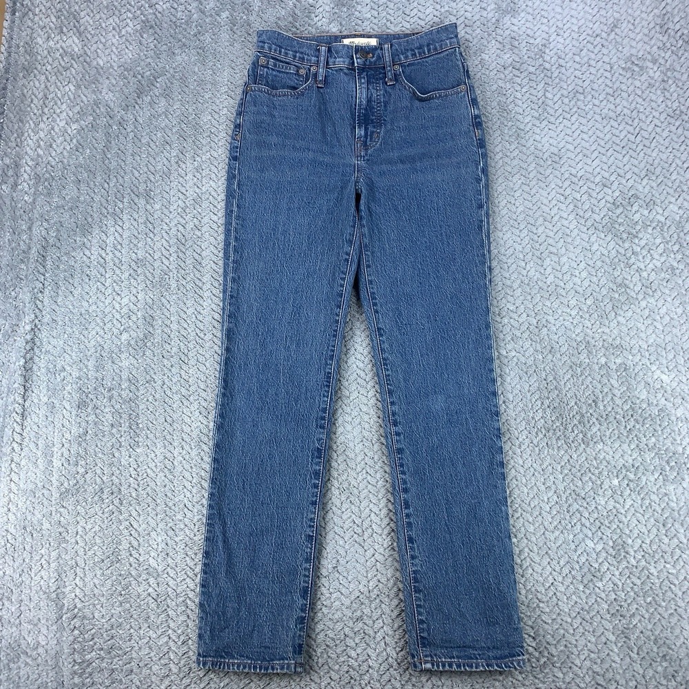 Madewell The Perfect Vintage Jeans Women's Size 25 Blue Straight Stretch 26x27